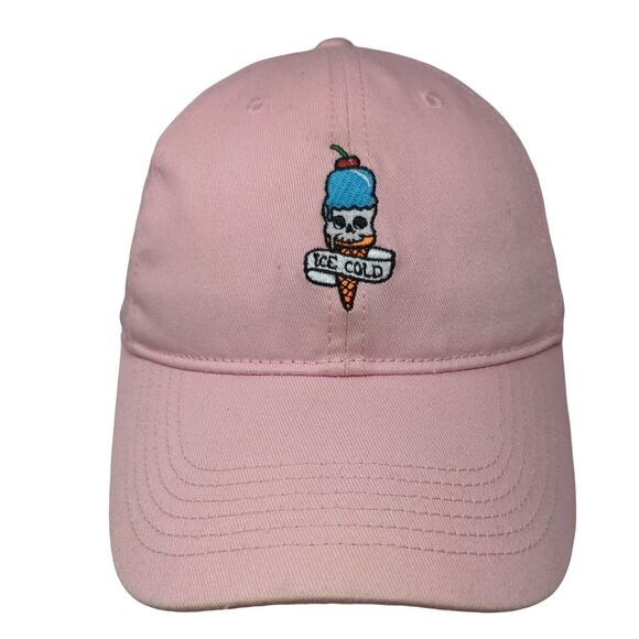 Ice Cold Ice Cream Slideback Hat Pink OSFM Adjustable Embroidered Proper Cause - Picture 1 of 7